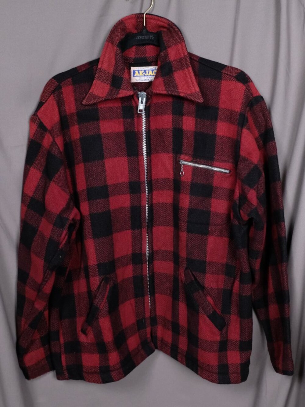 Vintage Lumberjack Red Plaid Jacket - Ak-Jac Canada